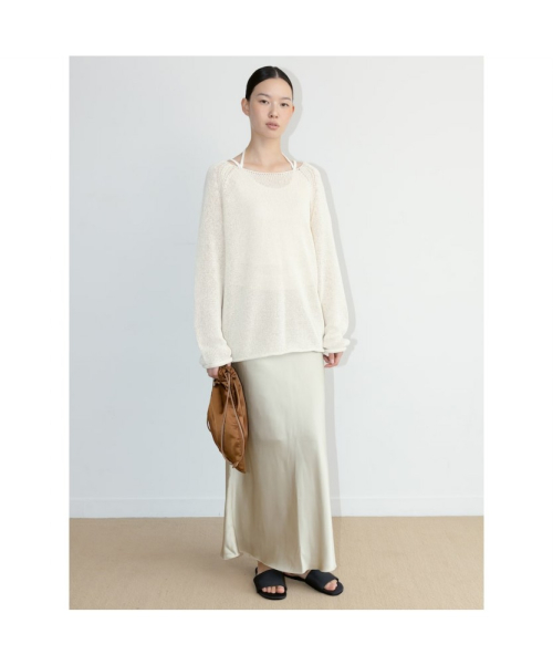 Jenner Long Knit Top Ivory (TA6751A030)