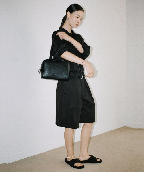 [Unisex] Washing Bermuda Pants Black (TA6725U025)