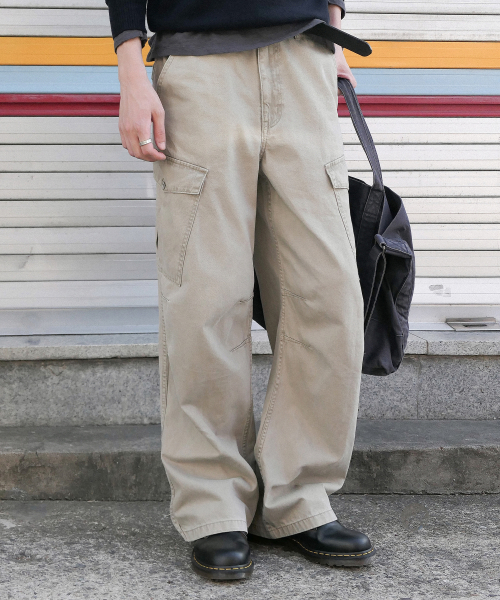 UNIFORM CARGO PANTS [ASH BEIGE]