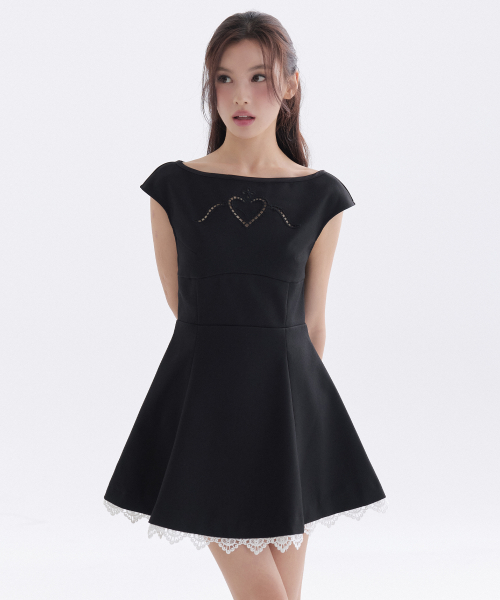 ROMANTIC CUTWORK DRESS_TT6S608BK