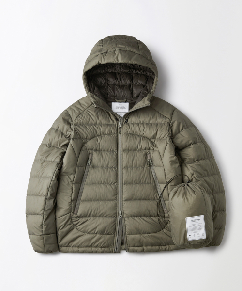 PCU FEATHERED DOWN JACKET_D.BEIGE