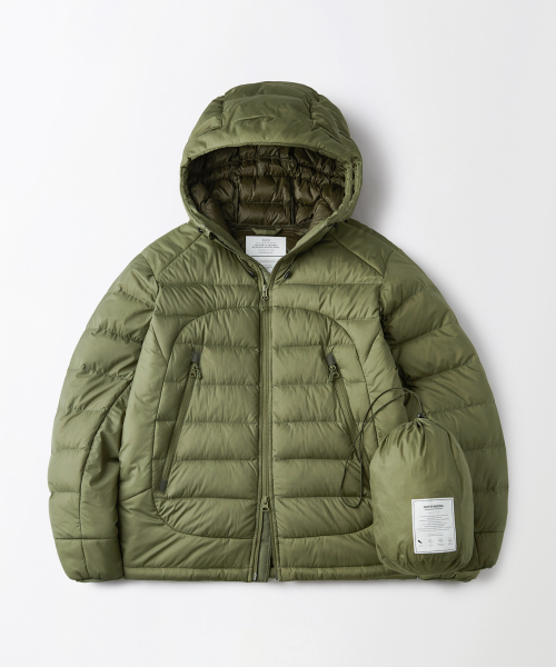 PCU FEATHERED DOWN JACKET_OLIVE