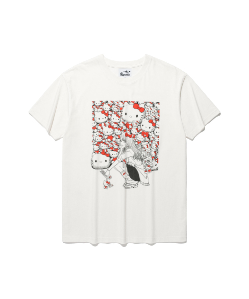 JS TOMIE HELLO KITTY TEE_WHITE(NG2GMUT540G)