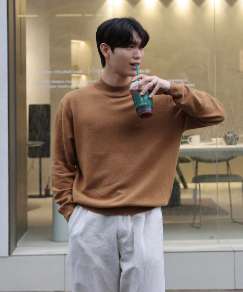 파인 캐시미어 100 모크넥 10color