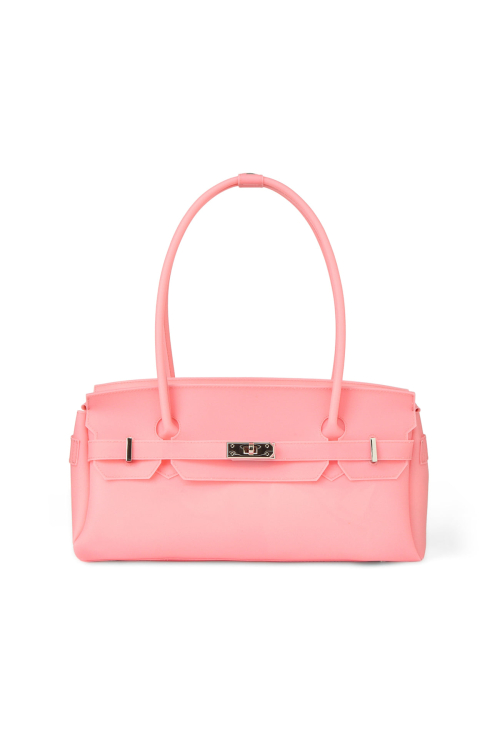 JELLY TWO-WAY BAG IN DEEP PINK