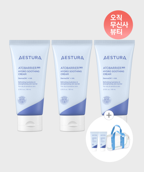 아토베리어365 하이드로 수딩크림 80ml X 3개
