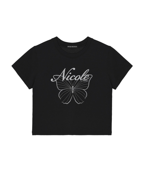 NICOLE BUTTERFLY CROP TOP_BLACK
