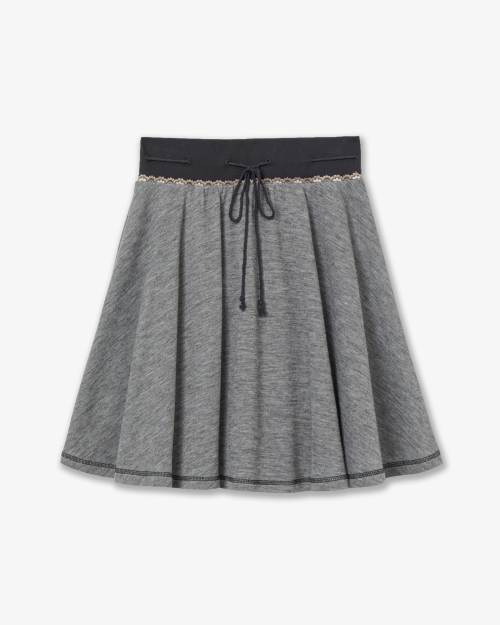 STRING LACE SKIRT [GREY]