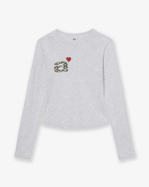 DOT SMALL LETTER L/S [LIGHT GREY/CAMO]