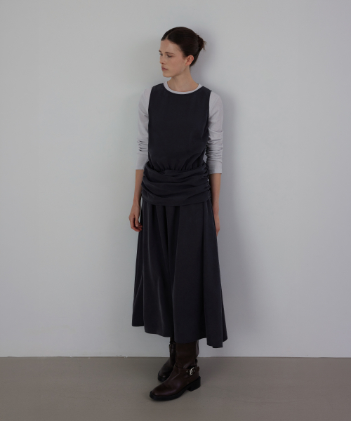 Colette Draped Fluid Dress