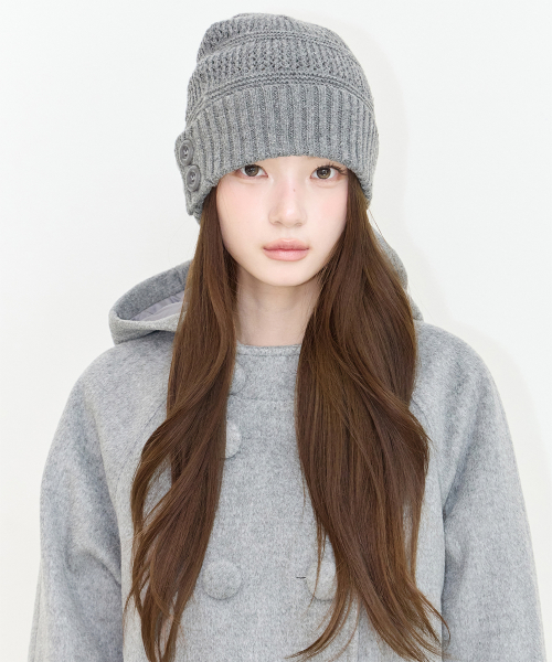 BASIC KNIT BEANIE GRAY