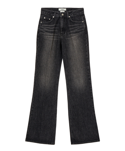 SLIM SEMI BOOTCUT DENIM IN BLACK