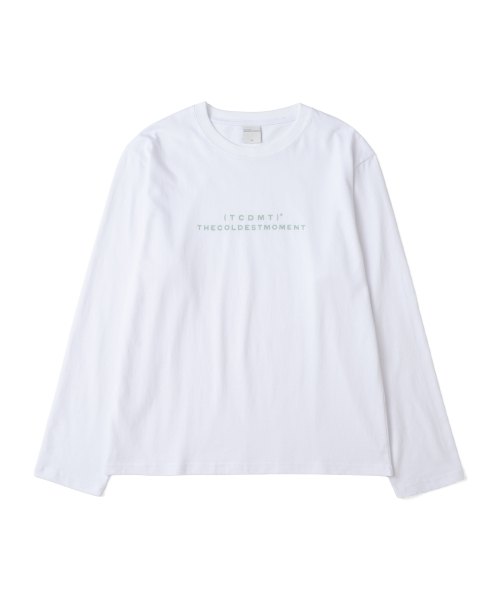 TCM type logo long sleeve (white)