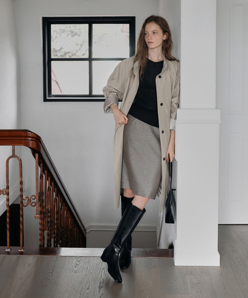 JAMIR Square Long Boots (3cm)