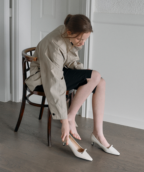 TIMOA Ribbon Square Pumps (5cm)