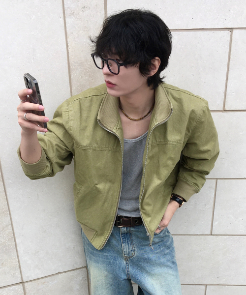 포트 워싱 코튼 탱커 자켓 [KHAKI]