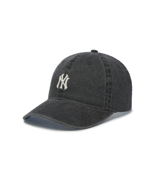피그먼트 워싱 볼캡 NY (D.Charcoal Grey)