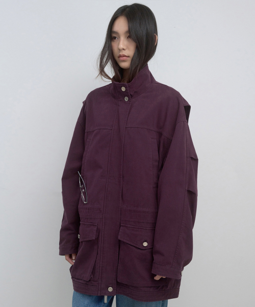 COTTON FIELD JACKET_PURPLE