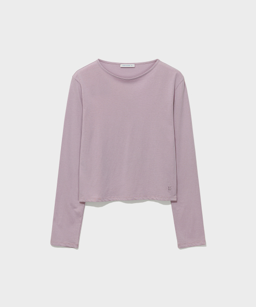 LOW CLASSIC Lc LONG-SLEEVE TEE_DUSTY PINK [LC267TS06P3]