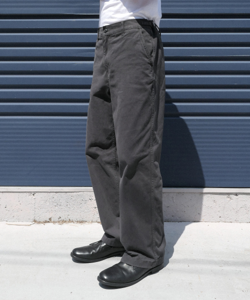 EASY WIDE CHINO PANTS [GRAPHITE]