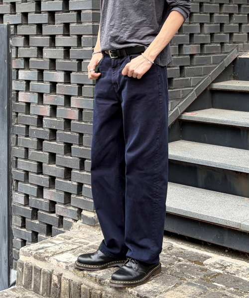 1734 FRENCH NAVY JEANS [WIDE STRAIGHT]