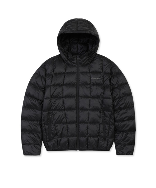 남성 올버트 후드 경량 패딩자켓 (BLACK)
