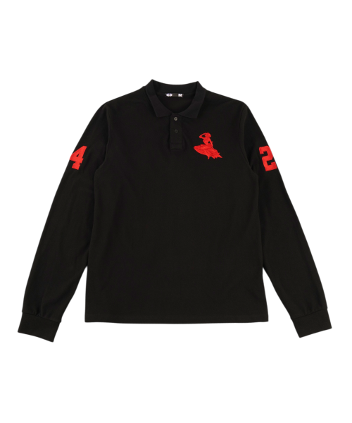 Cosmic Girl Pique LS T-Shirt Black
