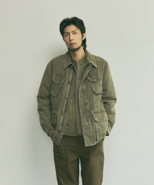 빈티지 캔버스 유틸리티 필드자켓