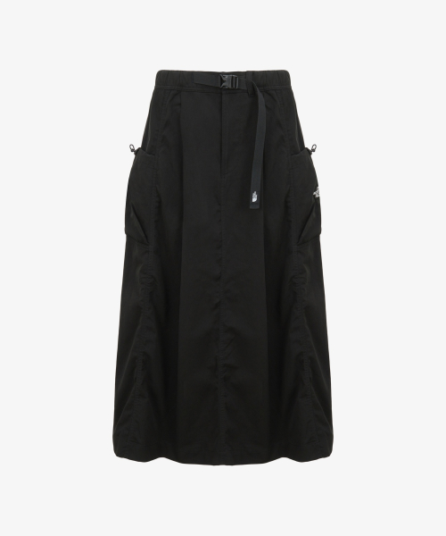 NK6NS80A 여성 소프트우드 스커트 BLACK