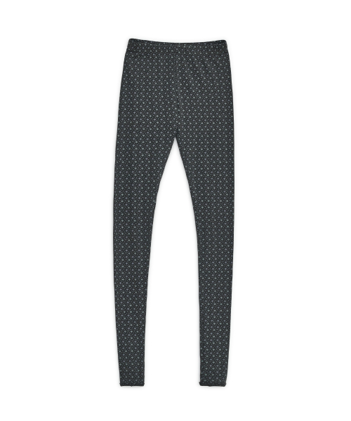 Nordic pattern tights (Charcoal)