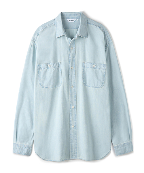 Chambray Work Shirts Light Blue
