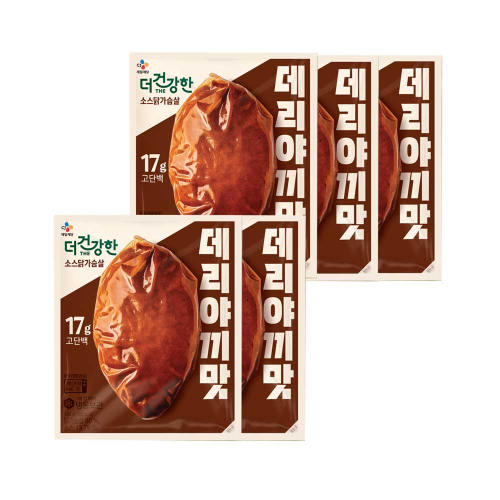 CJ제일제당 (냉동) 더건강한 소스 닭가슴살 데리야끼맛 100g x5개