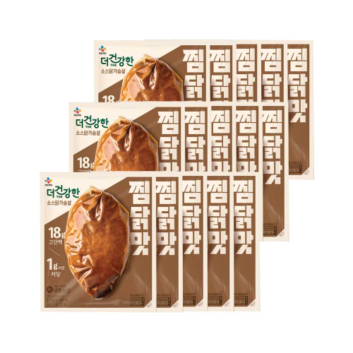 (냉동) 더건강한 소스 닭가슴살 찜닭맛 100g x15개