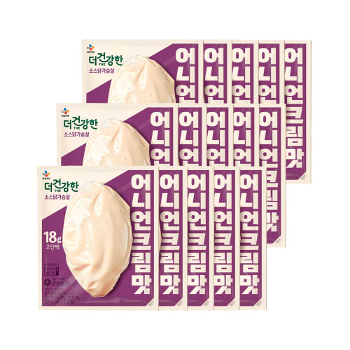 (냉동) 더건강한 소스 닭가슴살 어니언크림맛 100g x15개