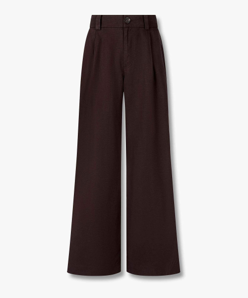 [여성] 트레슬즈 트윌 와이드레그-숏_초코_VR26330060