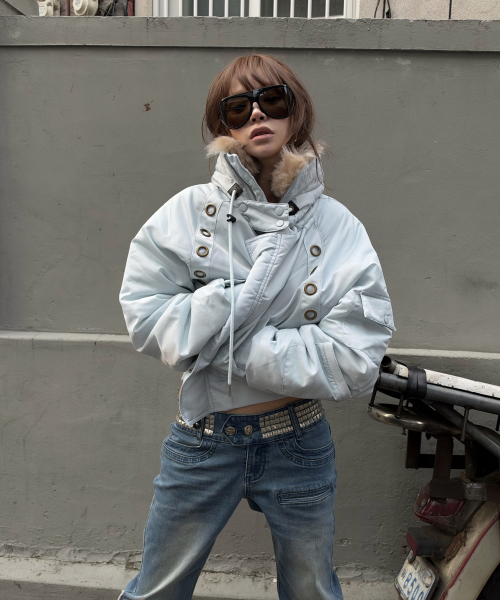 EYELET FUR MA-1 (SKY BLUE) F26ZA003