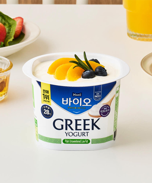 바이오 그릭요거트 무가당 플레인 저지방 대용량 400g 6개