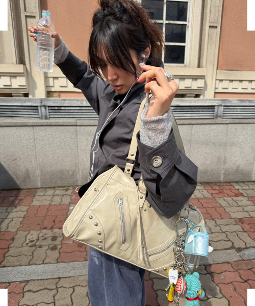 MIRROR MOTOR BAG_TAUPE