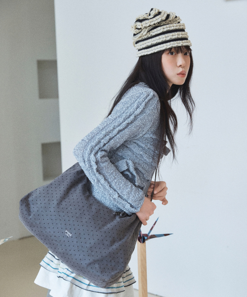 OTZ X ANEUNBIN Mori-check big hobo shoulder bag OZBGGA304H