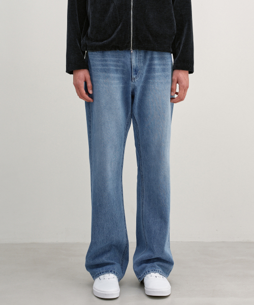 Semi Flare Jeans LIGHT BLUE