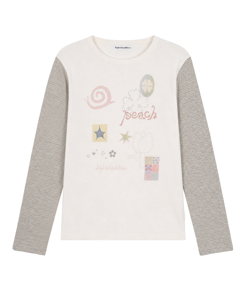 Snail Clover Long Sleeve_Ivory