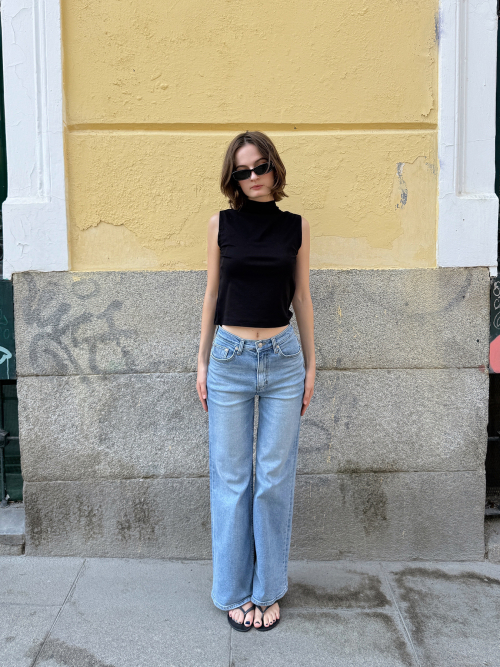 Lise Mock Neck Top