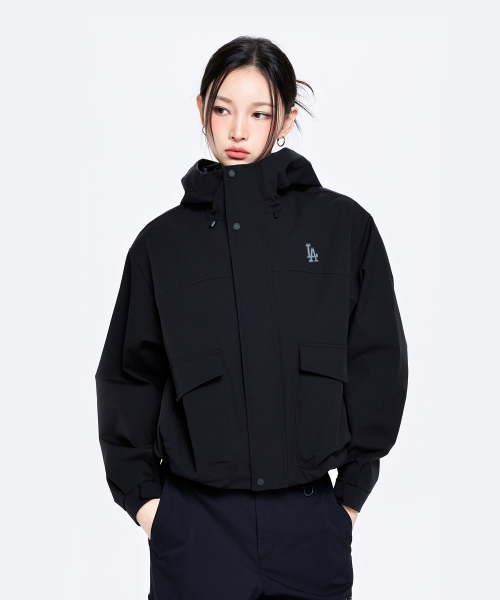 여성 고프코어 2L 커브 바람막이 LA (Black)
