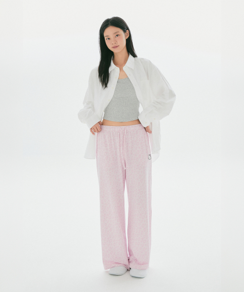 [헬로키티] 레오파드 피치스판 잠옷바지(Pink)_SPPPG49U10