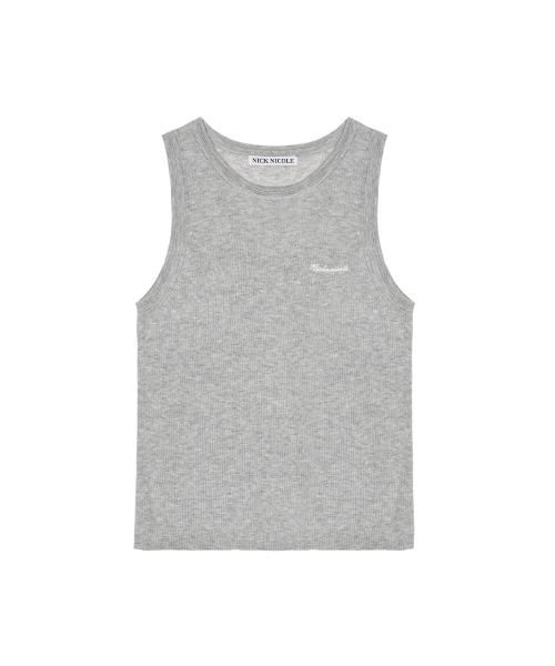 MINIMAL SLEEVELESS TOP_GRAY