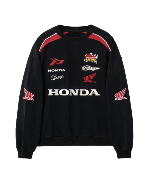 Wappen Graphic Motorcycle Sweatshirt Black