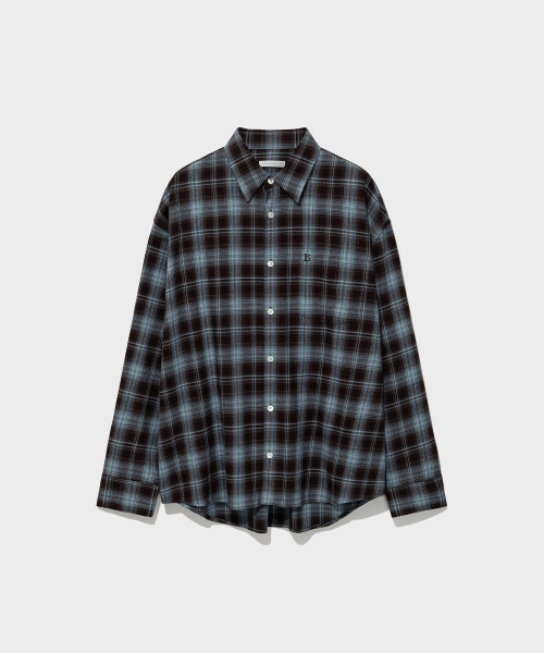 OVERSIZED Lc FLANNEL CHECKED SHIRT_BROWN [LC263SH01BR]