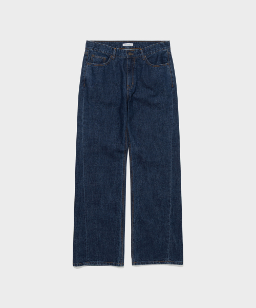 MID-RISE ROLL-UP JEANS_DARK BLUE [LC263PT22DU]