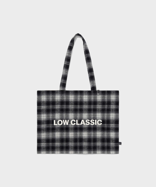 Lc FLANNEL CHECKED LOGO MIDI BAG_BLACK [LC263BA01BK]