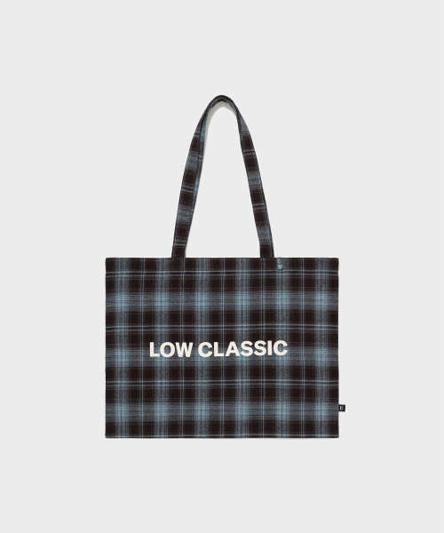 Lc FLANNEL CHECKED LOGO MIDI BAG_SKY BLUE [LC263BA01SY]